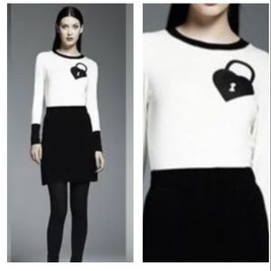 Catherine Malandrino Colorblock Lock Key Top Size XS